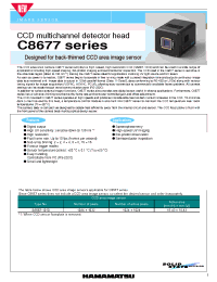 Datasheet C8677 manufacturer Hamamatsu
