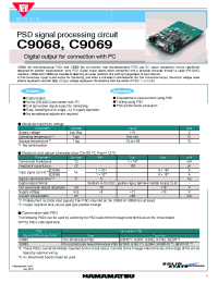 Datasheet C9068 manufacturer Hamamatsu