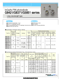 Datasheet G5851-203 manufacturer Hamamatsu