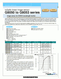 Datasheet G8050 manufacturer Hamamatsu