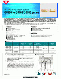 Datasheet G8160-256S manufacturer Hamamatsu
