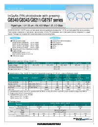 Datasheet G8211-11 manufacturer Hamamatsu