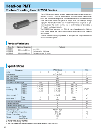 Datasheet H7360-02 manufacturer Hamamatsu