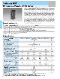 Datasheet H7732-01 manufacturer Hamamatsu