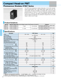 Datasheet H7827 manufacturer Hamamatsu