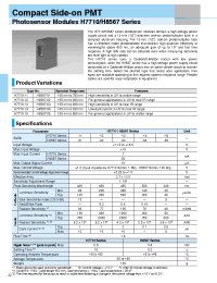 Datasheet H8567-04 manufacturer Hamamatsu