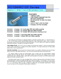 Datasheet HC124-02 manufacturer Hamamatsu