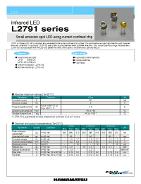 Datasheet L2791 manufacturer Hamamatsu