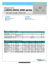 Datasheet L3458-01 manufacturer Hamamatsu