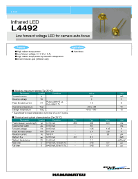 Datasheet L4492 manufacturer Hamamatsu