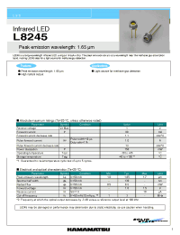 Datasheet L8245 manufacturer Hamamatsu