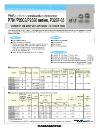 Datasheet P2680-03 manufacturer Hamamatsu