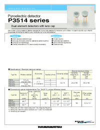 Datasheet P3514 manufacturer Hamamatsu