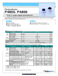 Datasheet P4856 manufacturer Hamamatsu