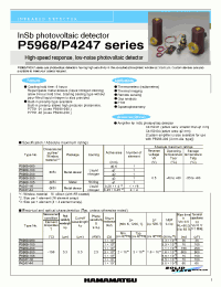 Datasheet P5968-300 manufacturer Hamamatsu