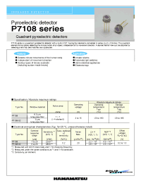 Datasheet P7108-02 manufacturer Hamamatsu