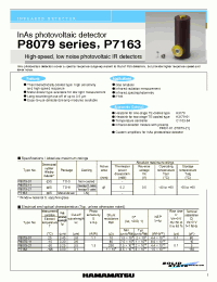 Datasheet P8079-11 manufacturer Hamamatsu