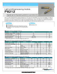 Datasheet P8212 manufacturer Hamamatsu