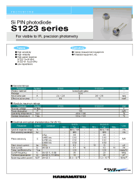 Datasheet S1223 manufacturer Hamamatsu