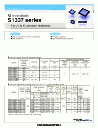 Datasheet S1337-1010BQ manufacturer Hamamatsu
