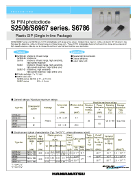Datasheet S2506-04 manufacturer Hamamatsu