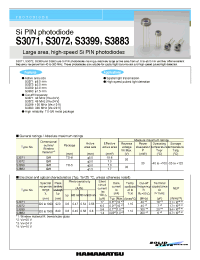 Datasheet S3399 manufacturer Hamamatsu