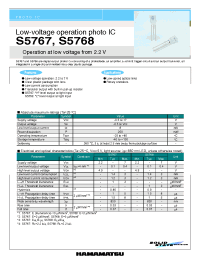 Datasheet S5767 manufacturer Hamamatsu