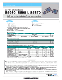 Datasheet S5980 manufacturer Hamamatsu