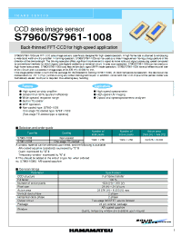 Datasheet S7961-1008 manufacturer Hamamatsu
