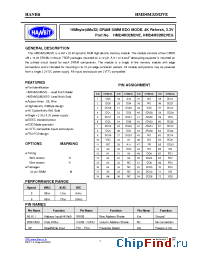 Datasheet HMD4M32M2VEG-6 manufacturer Hanbit