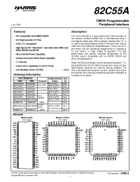 Datasheet CD82C55A-5 manufacturer Harris