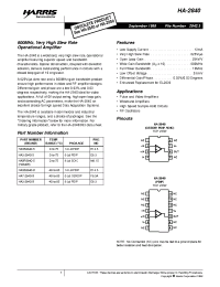 Datasheet HA3-2840-9 manufacturer Harris