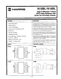 Datasheet HI3-509L manufacturer Harris