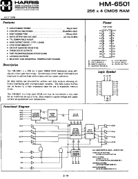 Datasheet HM-6501-5 manufacturer Harris