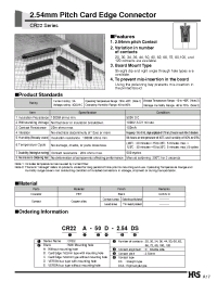 Datasheet CR22-30D-2.54DS manufacturer Hirose