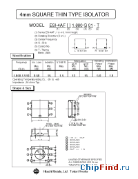 Datasheet ESI-4AFL1.880G01 manufacturer Hitachi Metals