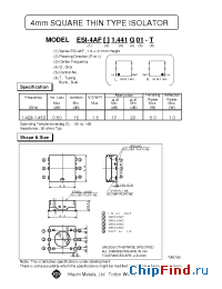 Datasheet ESI-4AFR1.444G01 manufacturer Hitachi Metals