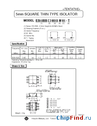 Datasheet ESI-5BBR0.815M01 manufacturer Hitachi Metals