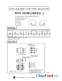 Datasheet ESI-5BBR0.836M01 manufacturer Hitachi Metals