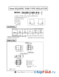 Datasheet ESI-5BBR0.881M01 manufacturer Hitachi Metals