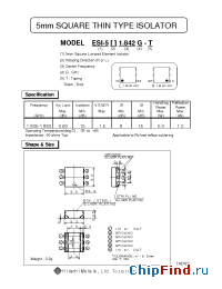 Datasheet ESI-5R1.842G-T manufacturer Hitachi Metals