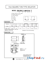 Datasheet ESI-7SGR1.880G04 manufacturer Hitachi Metals