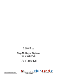 Datasheet FSLF-080ML manufacturer Hitachi Metals