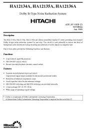 Datasheet 12136AF manufacturer Hitachi