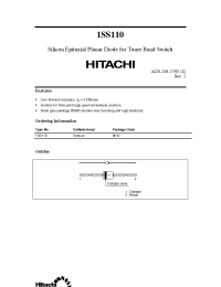 Datasheet 1SS110 manufacturer Hitachi
