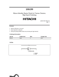 Datasheet 1SS199MHD manufacturer Hitachi