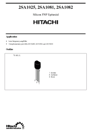 Datasheet 2SA1025 manufacturer Hitachi