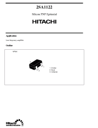 Datasheet 2SA1122 manufacturer Hitachi