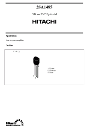 Datasheet 2SA1485 manufacturer Hitachi
