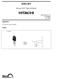 Datasheet 2SB1401 manufacturer Hitachi